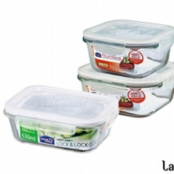 Bộ 3 hộp thủy tinh chịu nhiệt Lock&Lock hình chữ nhật