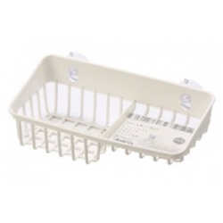 Giá để giẻ rửa bát 2 ngăn dạng lưới màu trắng