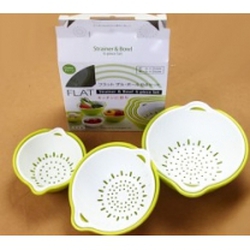 Bộ 3 rổ màu xanh