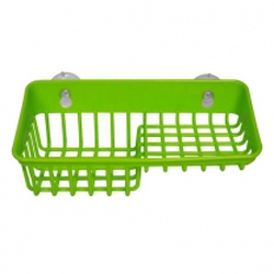 Giá để giẻ rửa bát 2 ngăn dạng lưới màu xanh