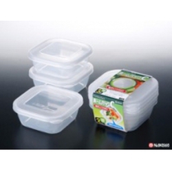 Set 3 hộp nhựa 380ml màu trắng 