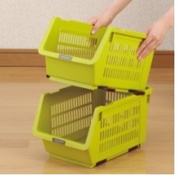 Giá đựng hoa quả, đồ khô dạng lưới màu xanh