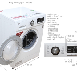 Tổng hợp máy giặt Lg lồng ngang 7kg, 8kg, 9 kg Thái Lan giá sốc nhất tuần