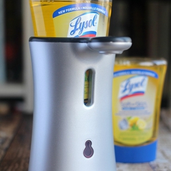 LYSOL máy phun gel rửa tay, rửa chén cảm ứng tự động (xuất xứ USA)