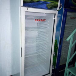 tủ mát nguyên zin mới 90% SANAKY 4 VỈ 306 lít, rộng, chạỵ êm, mát lạnh nhanh, tiện dụng giá: 3,7 triệu, bh 6 tháng