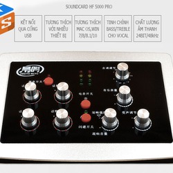 Sound card HF5000 Pro tích hợp auto tune chính hãng giá rẻ