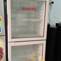 tủ mát Sanaky 256 lít, mới 88%, bh 6 tháng, mát lạnh nhanh, ngăn rộng
