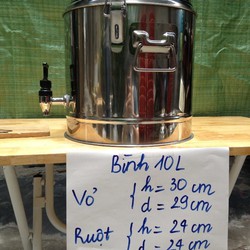 Bình ủ nước inox 10 Lít 