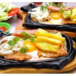 Chảo gang đầu bò chống dính