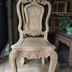 Bộ bàn ghế ăn - bàn vuông ( Gỗ hương vân )