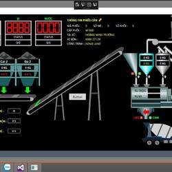 Phần mềm điều khiển trạm trộn bê tông
