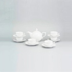 Bộ Trà 0,7L Mẫu Đơn Trắng