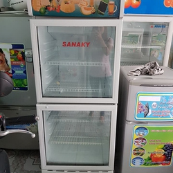 Tủ mát Sanaky cũ 300 lít, mới 90%, 2 cánh, ngăn rộng, lạnh sâu, chạy êm,