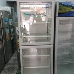 Tủ mát Alaska cũ 450 lít, mới 90%, 2 cánh, 4 vỉ rộng, chạy êm, mát lạnh nhanh, kiếng trong có sưởi kiếng tự động. Giá ch