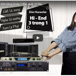 Dàn Âm Thanh Karaoke Kết Hợp Nghe Nhạc Dàn H End 3 Trong 1