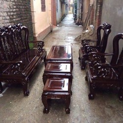 Bộ bàn ghế giả cổ minh đào gỗ tràm lõi