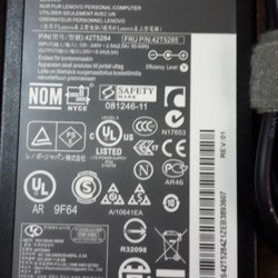 Adapter sạc laptop Lenovo 170w 20v 8,5A đầu tròn Sạc laptop zin Lenovo W520,W530