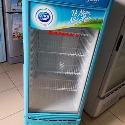 Tủ mát Sanaky cũ 200 lít, mới 90%, 3 vỉ, ngăn rộng, lạnh sâu, chạy êm, mát lạnh nhanh
