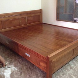 Giường Gỗ Xoan Đào 2 hoặc 4 Ngăn kéo