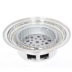 Bếp nướng than hoa inox lắp âm bàn cho quán nướng lẩu