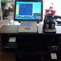 Máy tính tiền cảm ứng 2 màn hình chuyên dùng cho Quán Trà Sữa