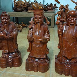 Tượng tam đa gỗ xà cừ