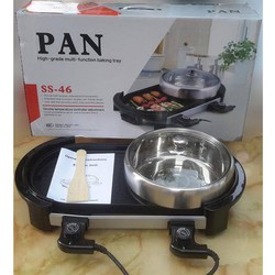 Bếp nướng lẩu 02 mâm nhiệt Pan SS-46