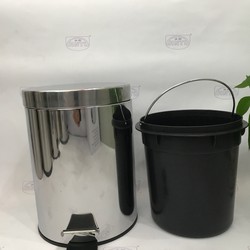 thùng rác inox đạp chân 5 lít