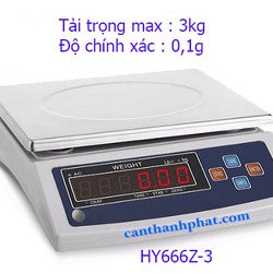 Cân điện tử thông dụng 3kg/0,1g Haoyu Đài Loan giá rẻ