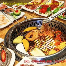 Bếp nướng than hoa âm bàn hút khói dưới