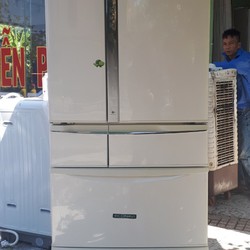 Tủ lạnh PANASONIC NR F505T W 501 L đời 2011 màu trắng Lại về thêm 1 em tủ 6 cánh chất và trắng như hoa hậu