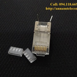 Hạt mạng chụp Cat7/Cat6A chống nhiễu FTP có đuôi
