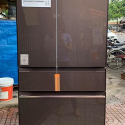 Tủ lạnh Hitachi R HW60J màu nâu đất DATE 2018 MỚI 100%