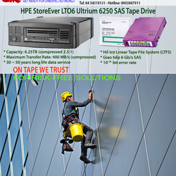 HPE StoreEver LTO6 Ultrium 6250 SAS External Tape Drive