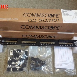 Patch Panel amp commscope cat6, Pacth Panel cat6 24 cổng chính hãng, Patch Panel commscope cat6 24 port