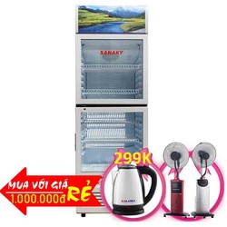 Tủ Mát Sanaky 2 Cửa 340 Lít Vh 409w Đồng R600a