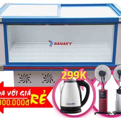 Tủ Mát Nằm Cửa Kiếng Lùa Sanaky 280 Lít Vh 288k Nhôm R134a