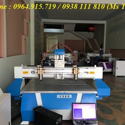 Máy cnc 1325 2 đầu đục tranh gỗ, vách ngăn