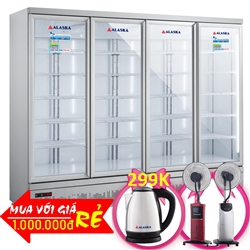 Tủ Mát 4 Cánh Alaska 2400 Lít Sl 24c4 Đồng R134a
