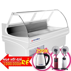 Tủ Mát Quầy Thịt Nguội Alaska Dkm 25 Đồng R404a