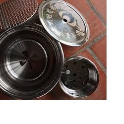 Bếp Nướng Than Hoa Không Khói Hàn Quốc ( Hút Trên) bếp nướng âm bàn vỉ inox 304
