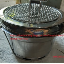 Bếp nướng than hoa âm bàn hút dương
