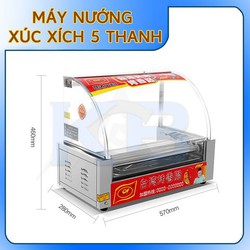 Máy nướng xúc xích 5 thanh