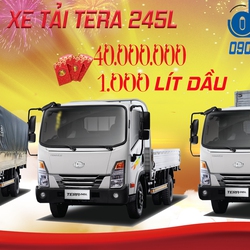 XE TẢI TERA 245L THÙNG BẠT 2.4 TẤN tặng ngay 40 triệu