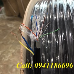 Cáp mạng Lan liền nguồn Cat5E FTP chạy ngoài trời
