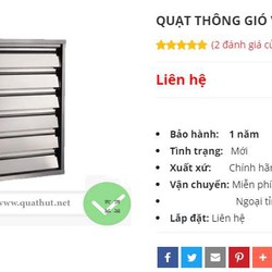 Quạt thông gió vuông 500