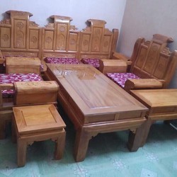 Bộ bàn ghế âu á hộp cuốn thư gỗ g.õ đỏ,ka-te