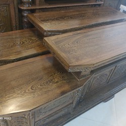 Kệ Vát Gỗ M.un Đuôi Công