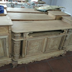 Kệ tivi cột nho gỗ g.ụ