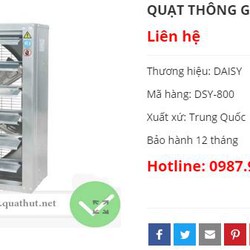 Quạt thông gió vuông 800 inox